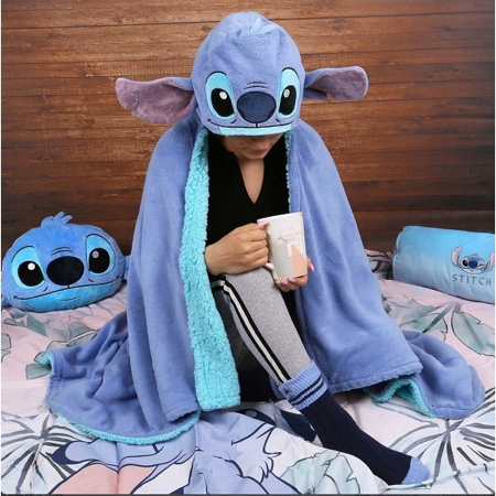 LINK 185 - MANTA COM CAPUZ DO STITCH (SHOPEE) thumbnail