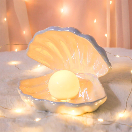 LINK 227 - LUMINÁRIA CONCHA PÉROLA (SHOPEE) thumbnail