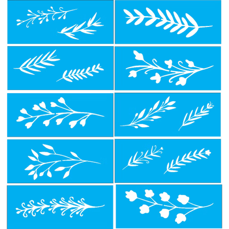 LINK 447 - KIT STENCIL FOLHAGENS (SHOPEE) thumbnail