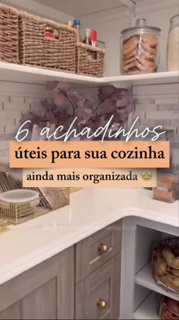 LINK 344 - 6 ACHADINHOS ÚTEIS PARA SUA COZINHA MAIS ORGANIZADA thumbnail