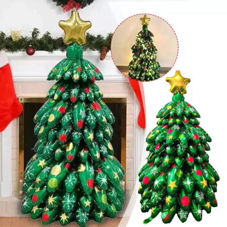 LINK 359 - ÁRVORE DE NATAL INFLÁVEL 9 BALÕES (SHOPEE) thumbnail