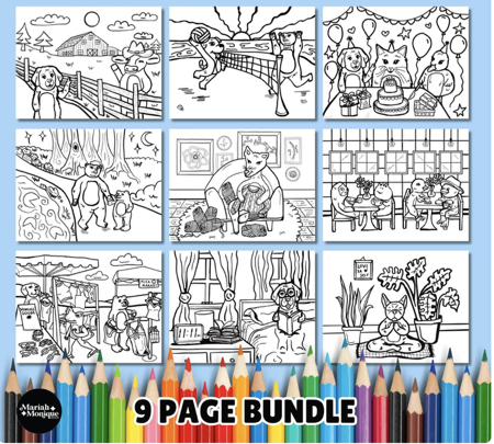 Coloring Page Printable Bundle thumbnail