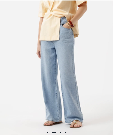 Calça wide leg com cinto  thumbnail