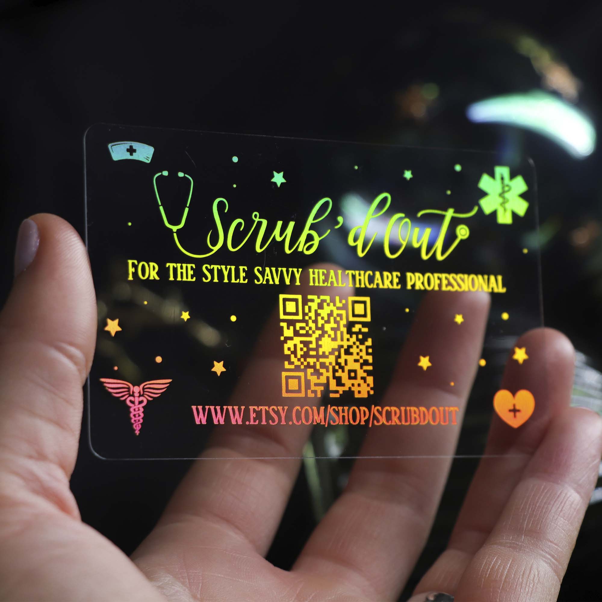 Holographic Foil Business Cards | Beauty Business Cards thumbnail