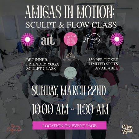 RSVP: 3/22 Amigas in Motion: Sculpt & Flow Class  thumbnail
