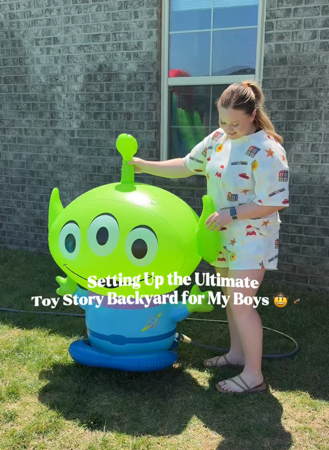 Toy Story backyard takeover 🚀💦🤠 thumbnail