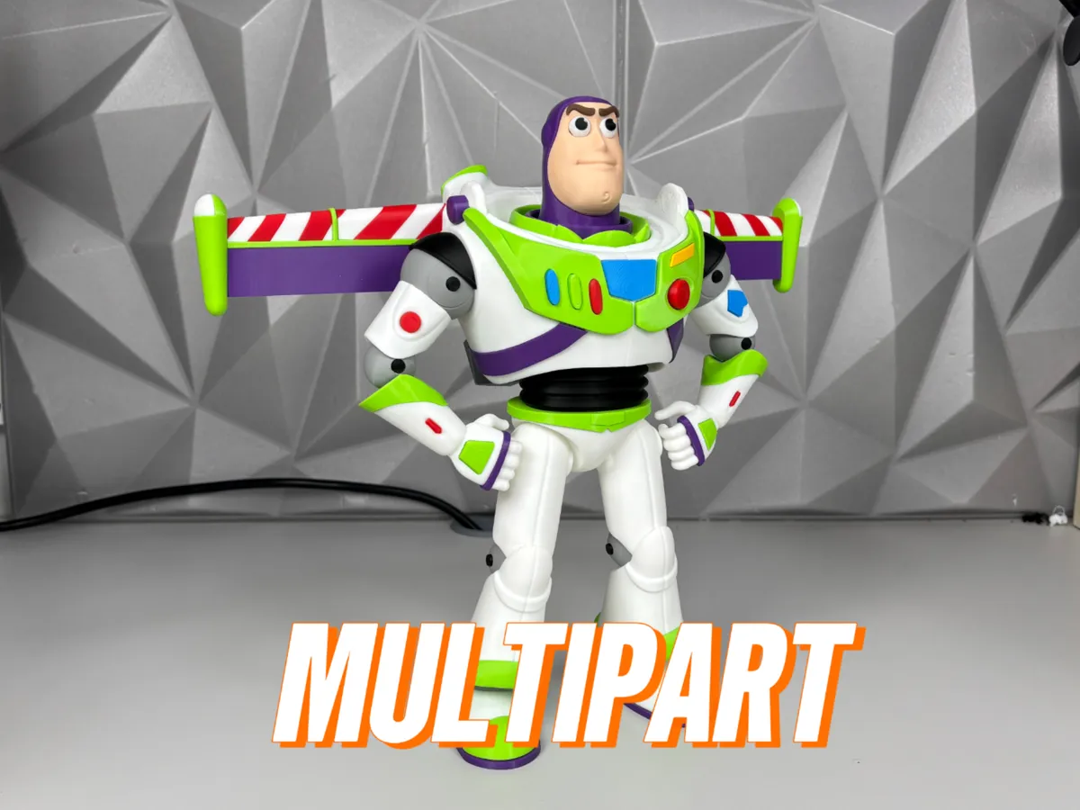 Buzz Lightyear Multipart - Fanart - Free 3D Print Model - MakerWorld thumbnail