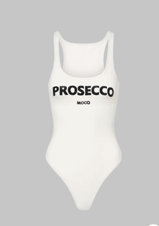 Letter Print Sleeveless Slip Bodysuit thumbnail