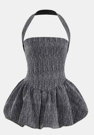 Halter Neck Sleeveless Mini Dress thumbnail