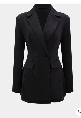 Notched Lapel V-Neck Mini Dress thumbnail