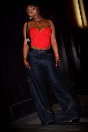 Denim Washed Wide Leg Barrel Jeans thumbnail