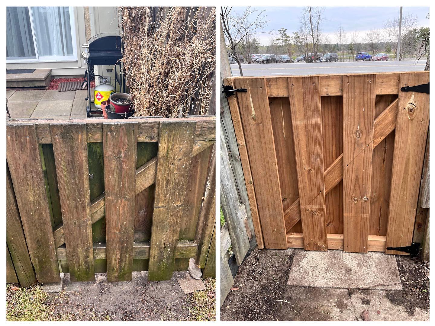 💡SHINING BRIGHT

Putting to rest a well used gate also meant releveling the stone below and redoing the loose posts.  So