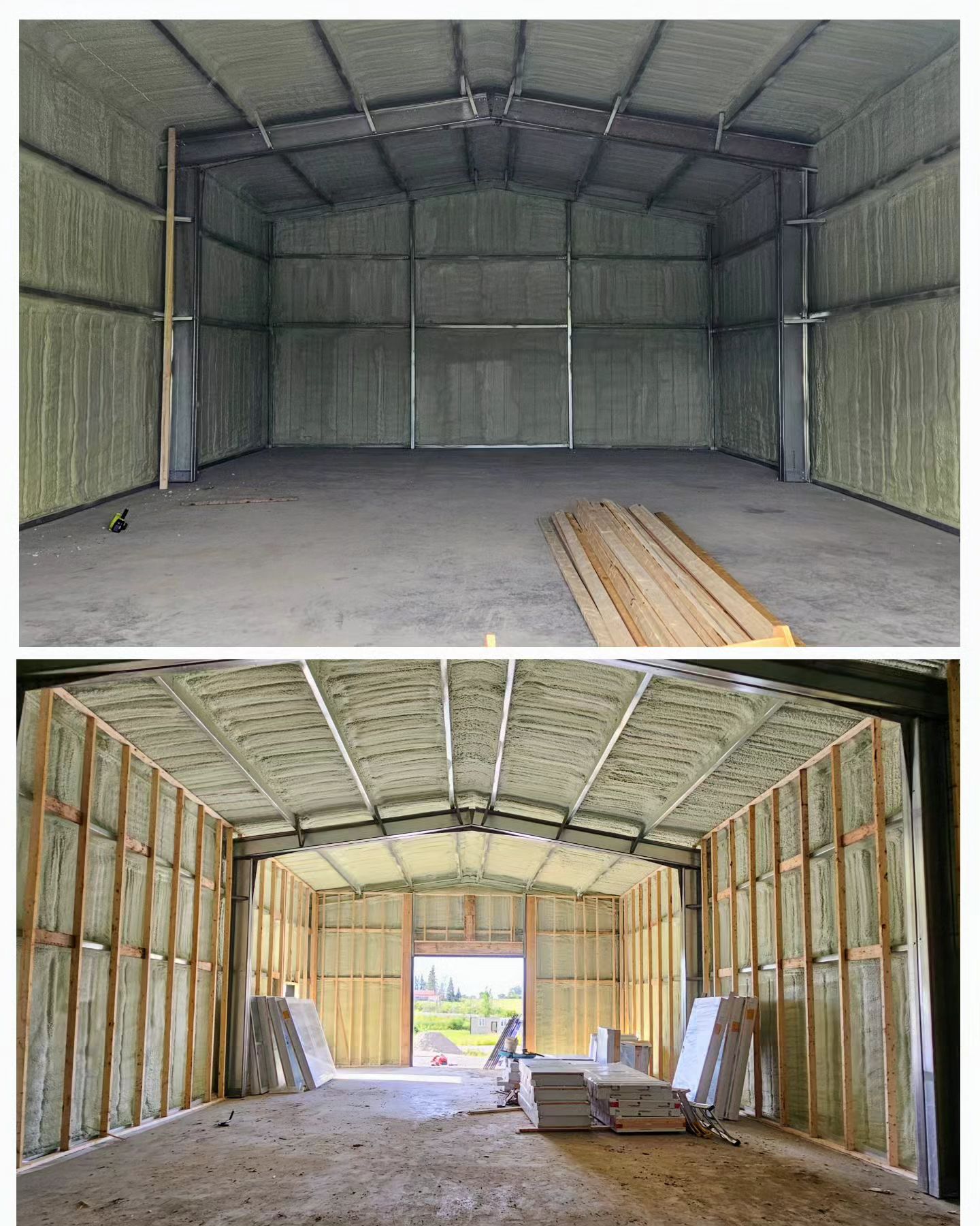 🔥 HIGH WALLS

This super sized garage called for walls around the perimeter and will have quite the heavy-duty garage op