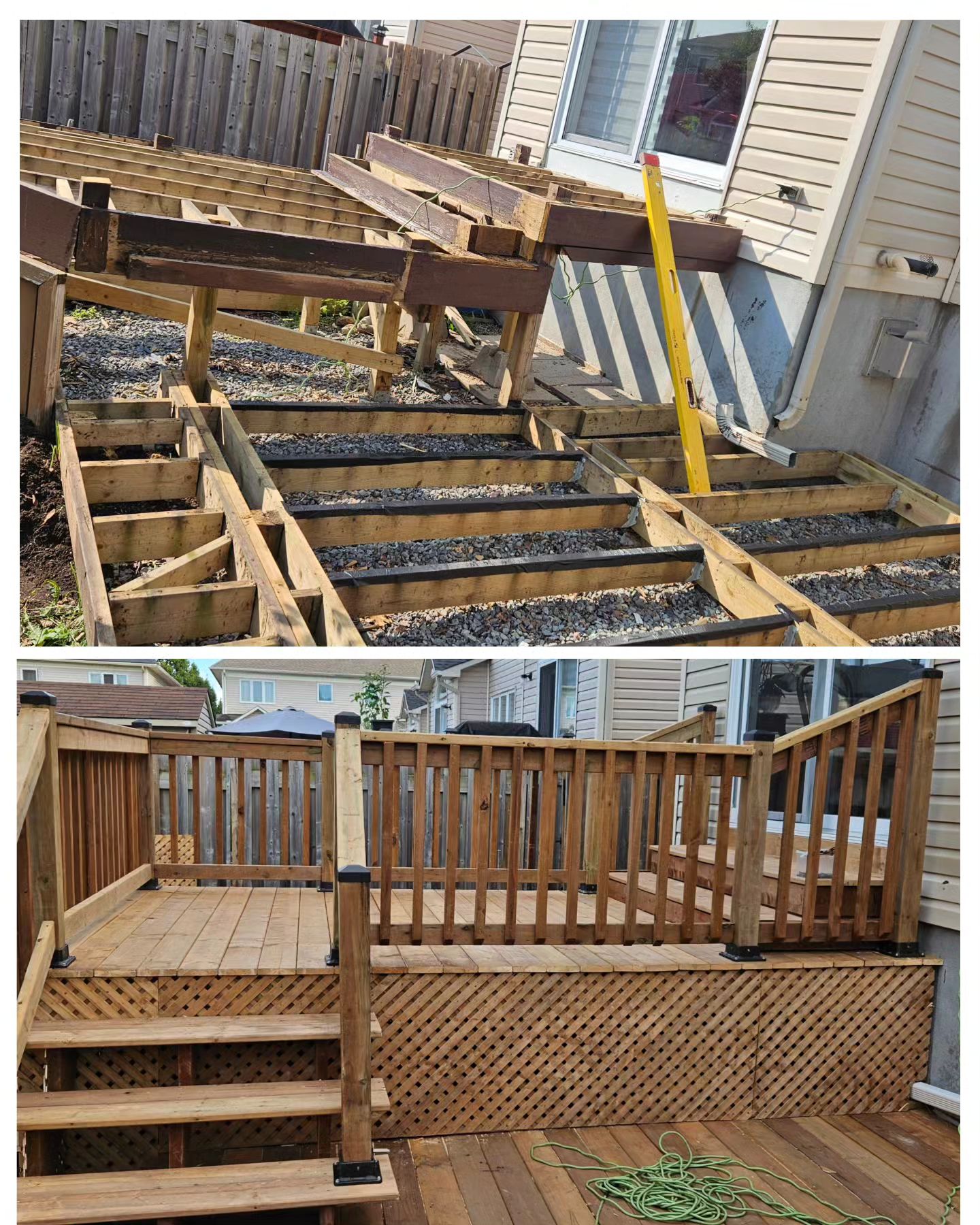 🤩KEPT THE FRAMING 

Most of the framing was kept minus rim boards and some modifications like dropping the top to one le
