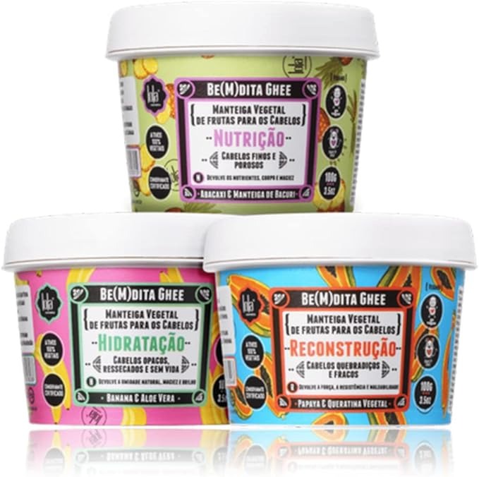 Kit Lola Cosmetics Cronograma Capilar Be(m) dita Ghee (3 Produtos) thumbnail