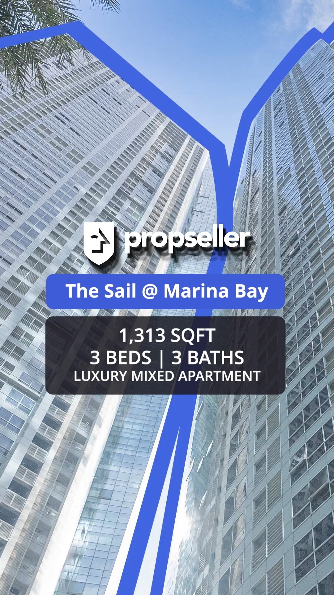 Looking for luxury with a view? 😍 This sky-high 3-bedroom at The Sail @ Marina Bay offers jaw-dropping views of Marina B