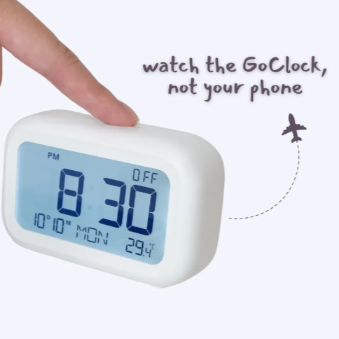 WG GoClock — Travel Alarm Clock, Date, Backlight, Desk/Bedside/Mobile thumbnail