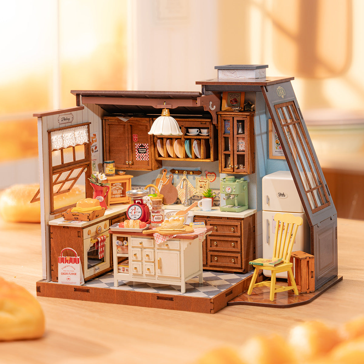 Rolife Baking Kitchen DIY Miniature House DG172 | Robotime thumbnail