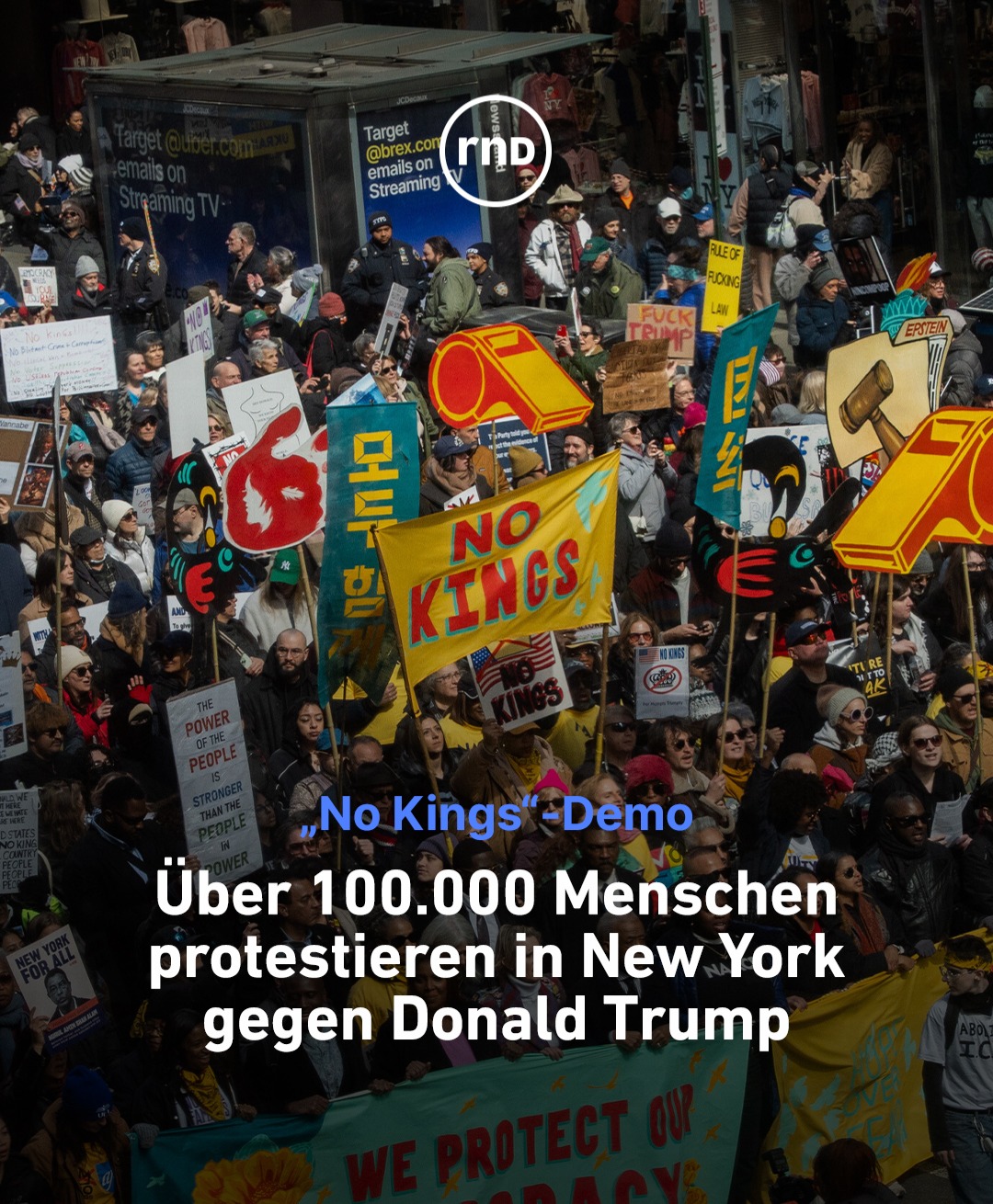Genug vom „Zirkus“: Millionen bei Rekordprotesten gegen Donald Trump (+) thumbnail