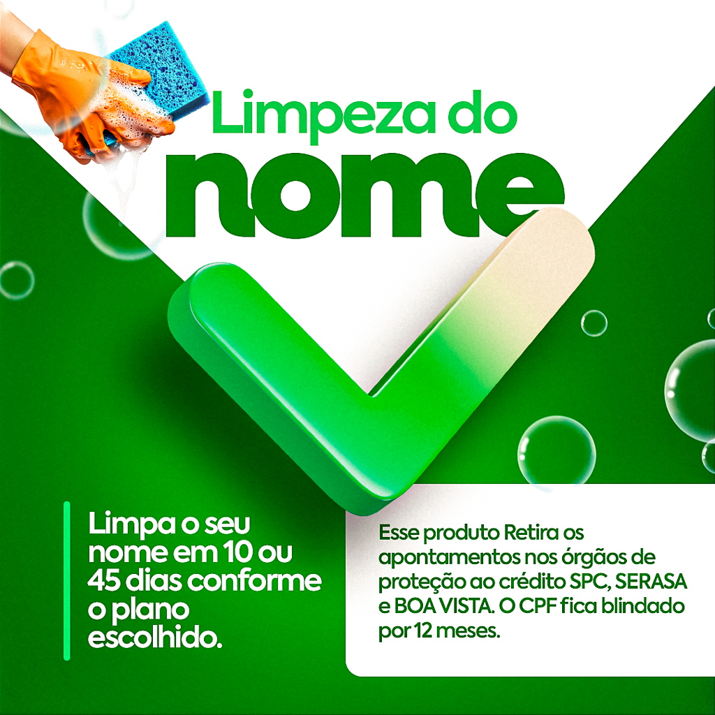 Nome limpo- SPC, Serasa, Boa Vista( pague sua dívida depois) thumbnail