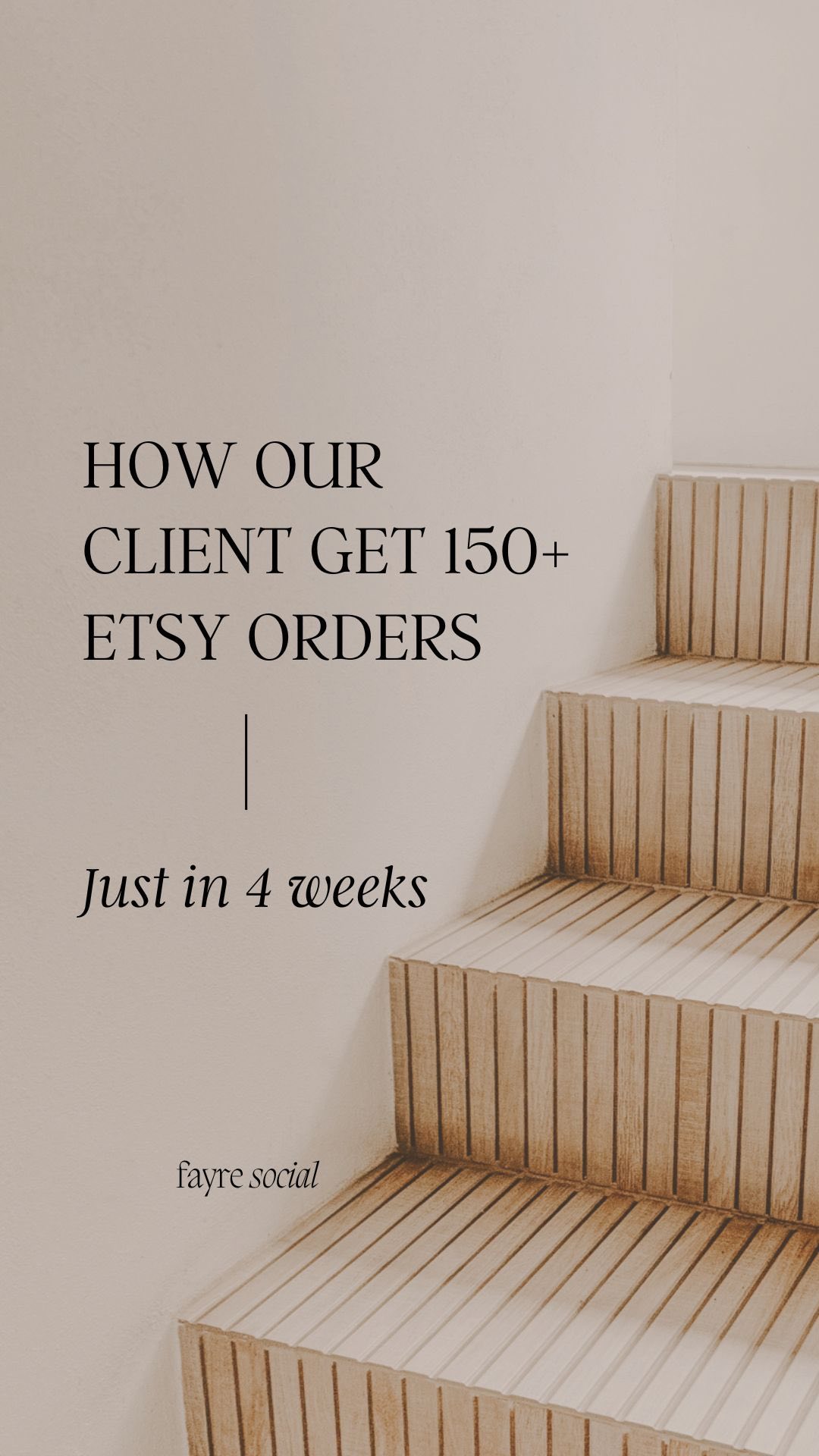 Here’s how we helped our client get 150+ Etsy orders in 4 weeks ⤵️

1️⃣ Create social media posts that our client’s foll