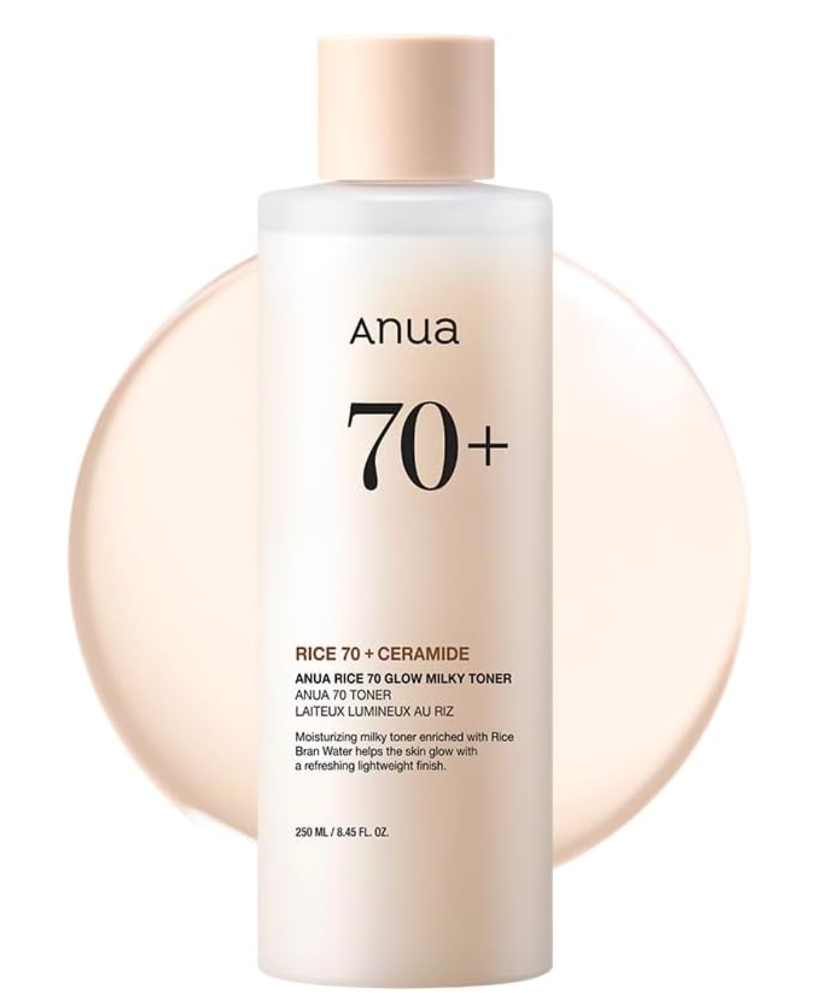 Anua Rice 70 Glow Milky Toner, Glass & Dewy Skin thumbnail
