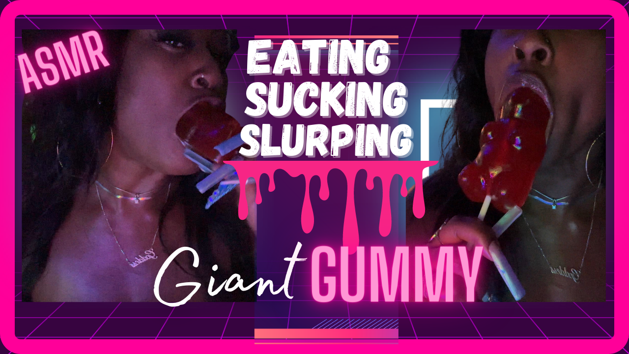 My Video Eating Slurping Sucking Giant Gummy Bear thumbnail