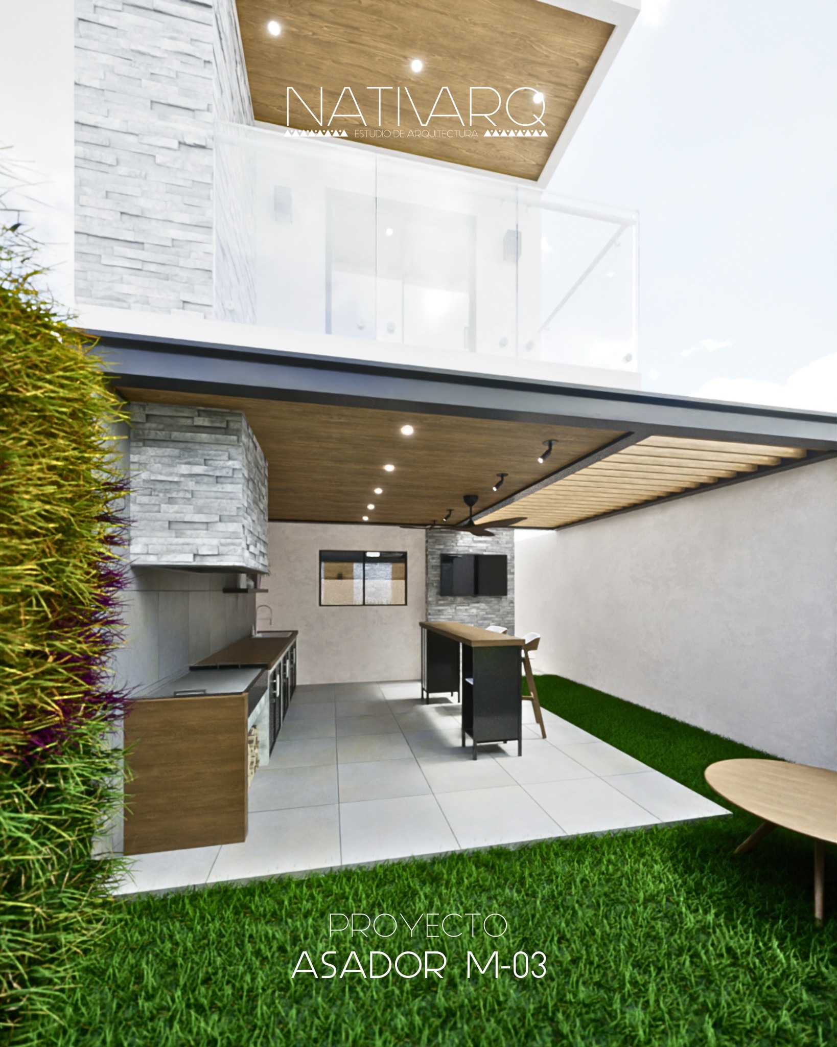 Asador M-03
Proyecto de remodelación

Un espacio para la familia y sus invitados, con acabados limpios y de gran contras