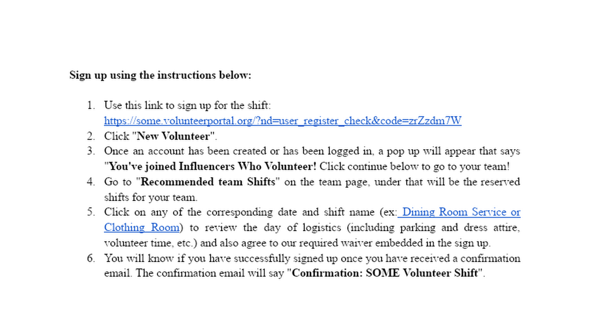 Volunteer Sign up link: SOME DC thumbnail