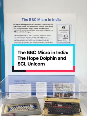 New display alert! Introducing The BBC Micro in India: The Hope Dolphin and the SCL Unicorn.  These are very rare, and h