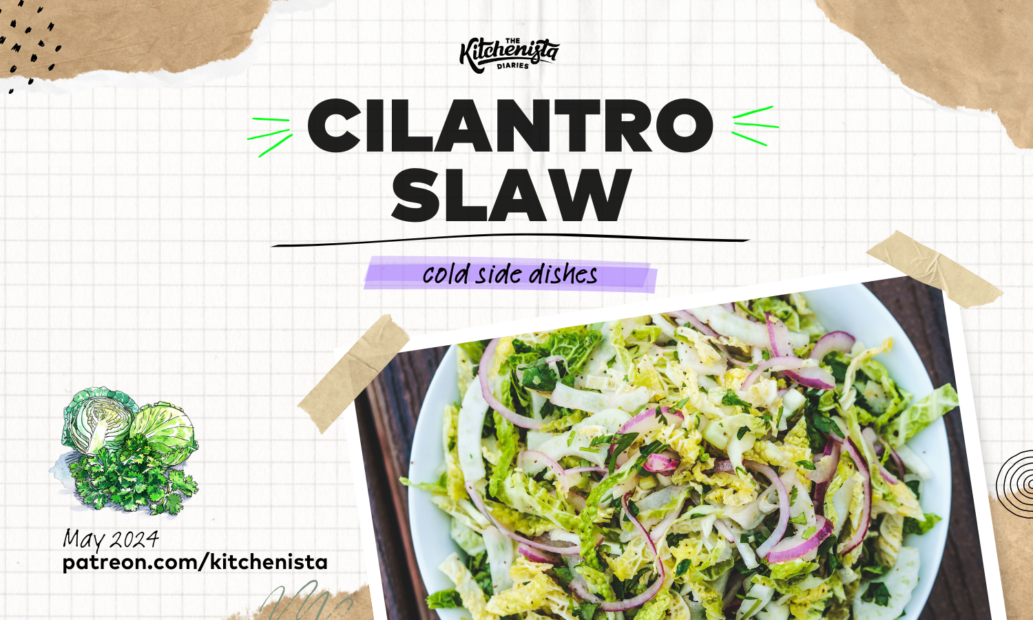 Cilantro Slaw - Printable Recipe thumbnail
