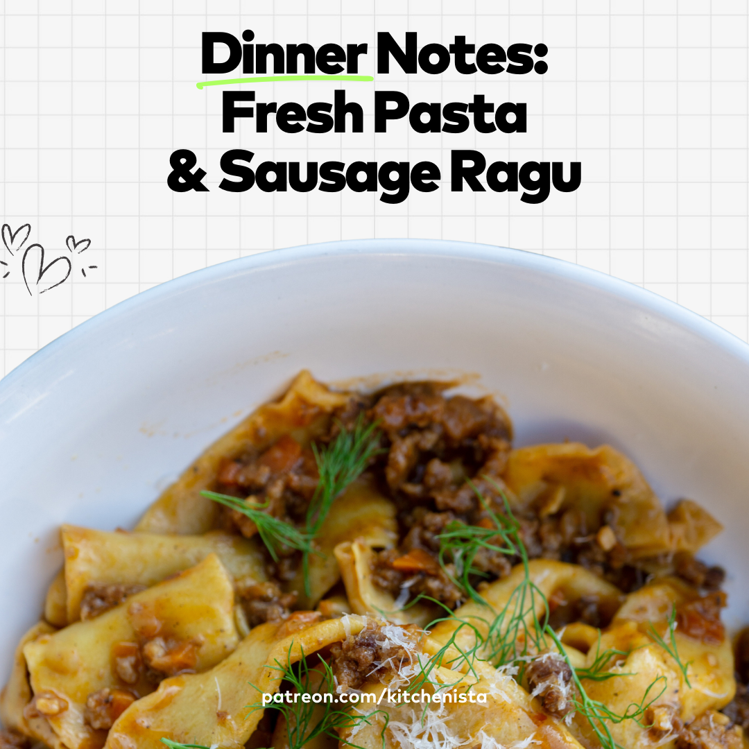 Fresh Pasta & Sausage Ragu (Recipe Tutorial) thumbnail
