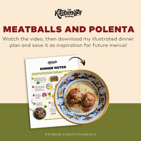 Meatballs & Polenta (Video + Illustrated Guide) thumbnail