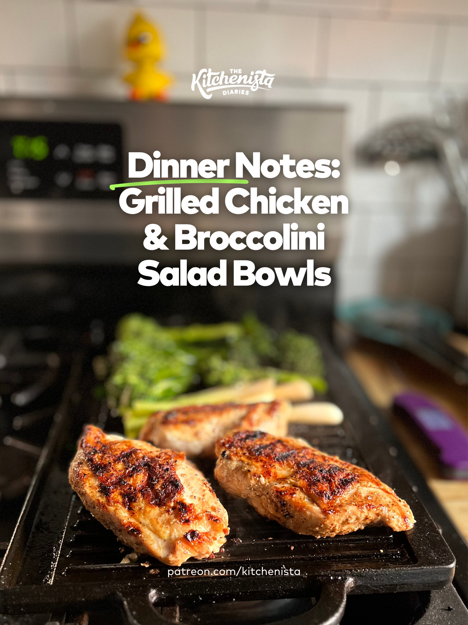 Dinner Notes: Grilled Chicken & Broccolini Salad Bowls thumbnail