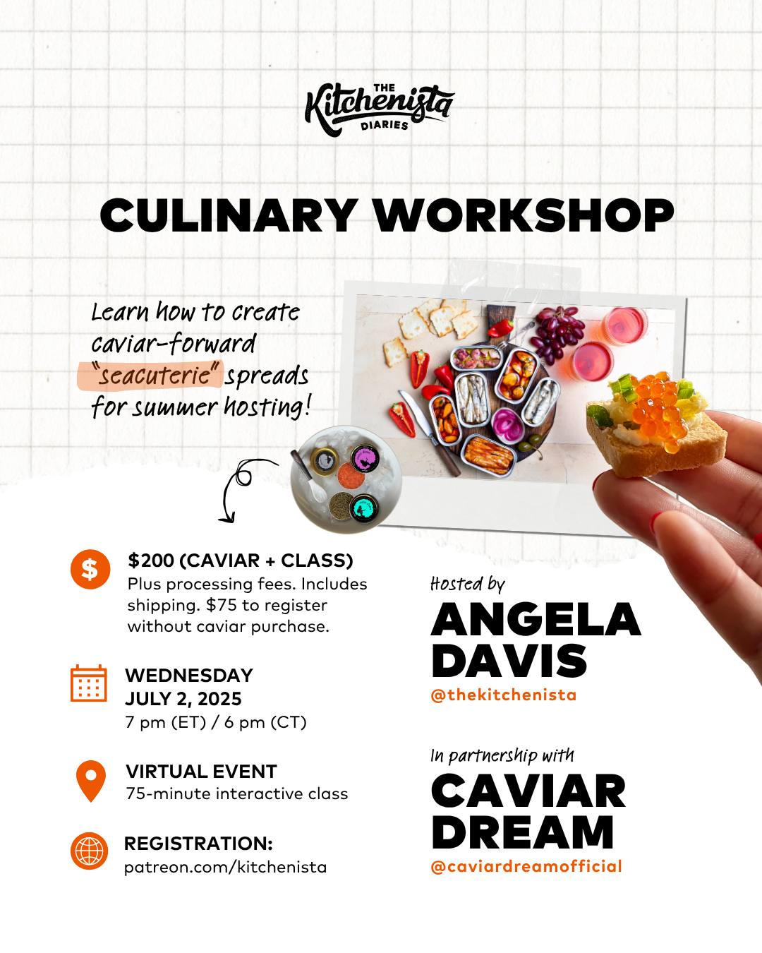 Caviar Dreaming: Summer Seacuterie Workshop thumbnail