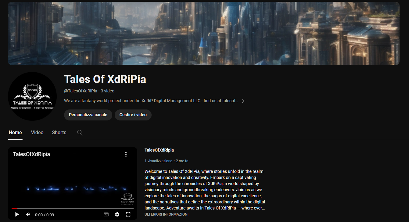 Tales Of XdRiPia Youtube Channel thumbnail