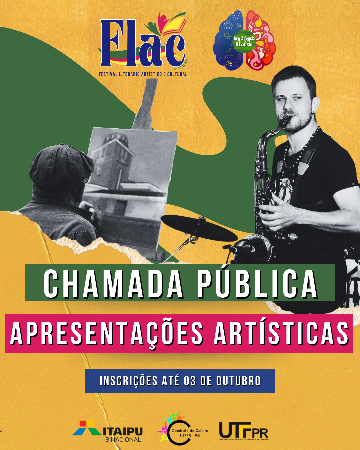INSCRIÇÕES - APRESENTAÇÕES ARTÍSTICAS - FLAC 2025 thumbnail