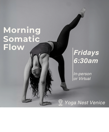 Through movement, somatics, and breathwork, you will tune inward to cultivate energy and clarity before stepping into the world. thumbnail