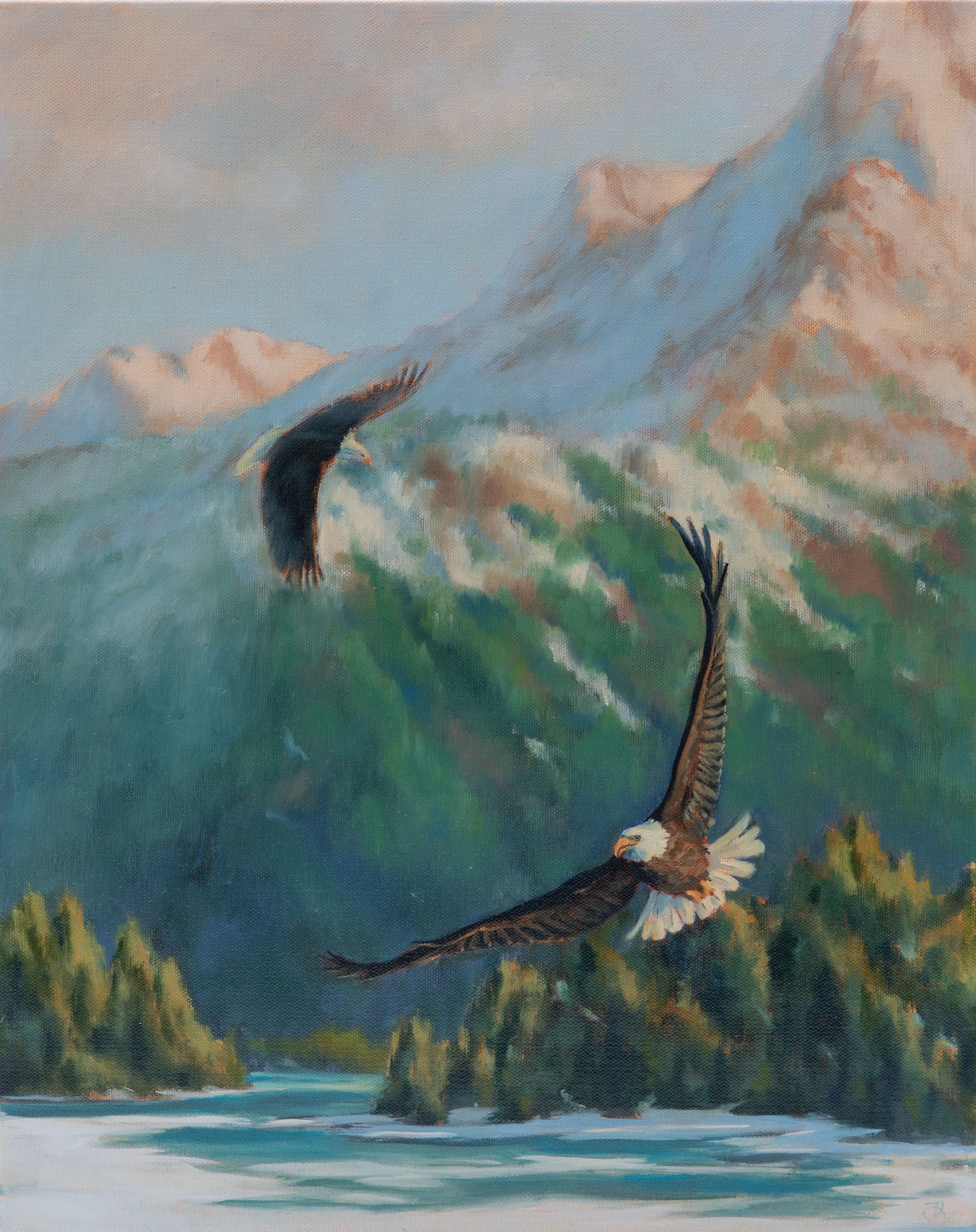"Ice Breakers" 16x20 original oil painting. Unframed thumbnail