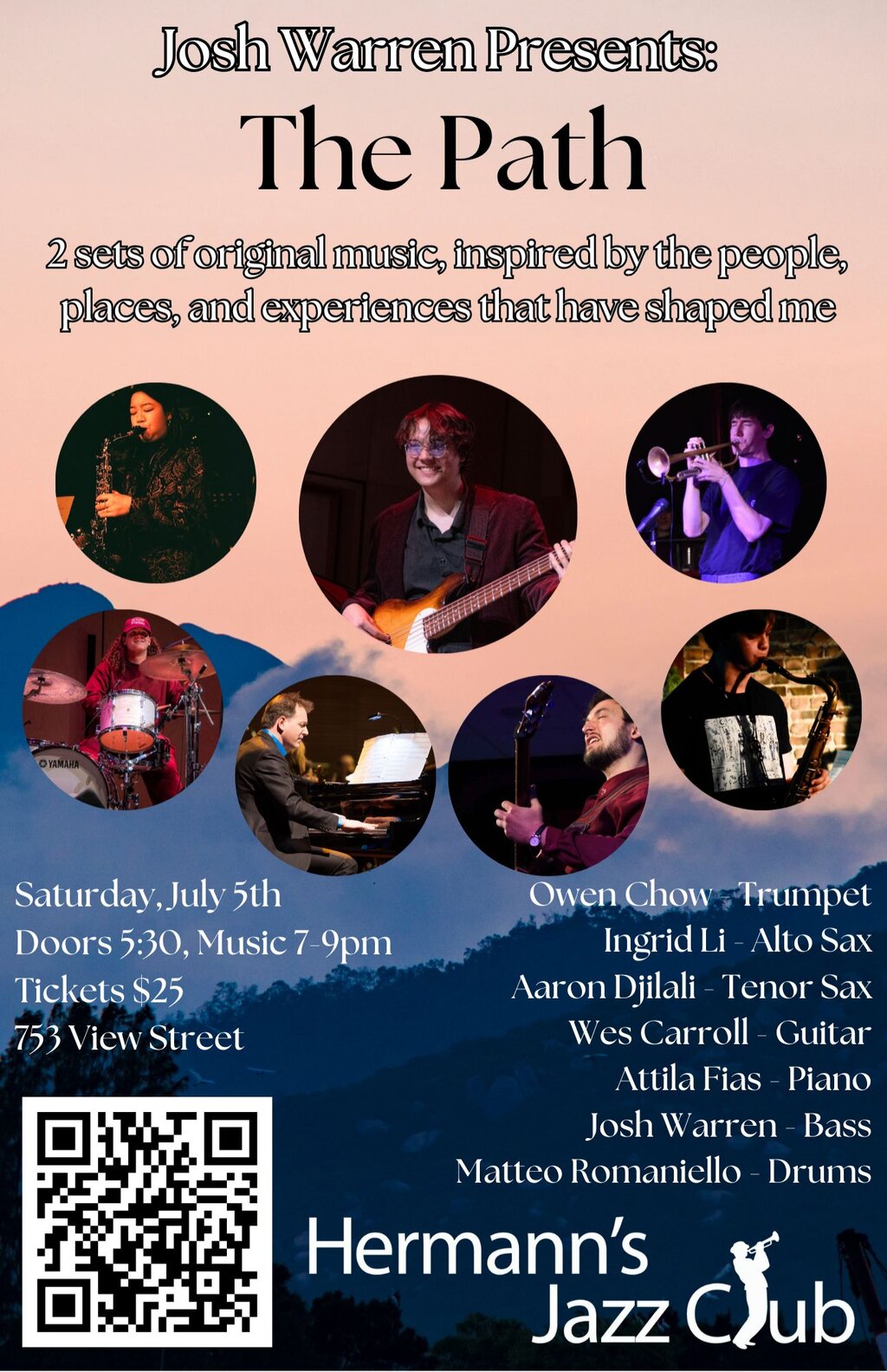 Advance Tickets - July 5th @ Hermann's Jazz Club! thumbnail