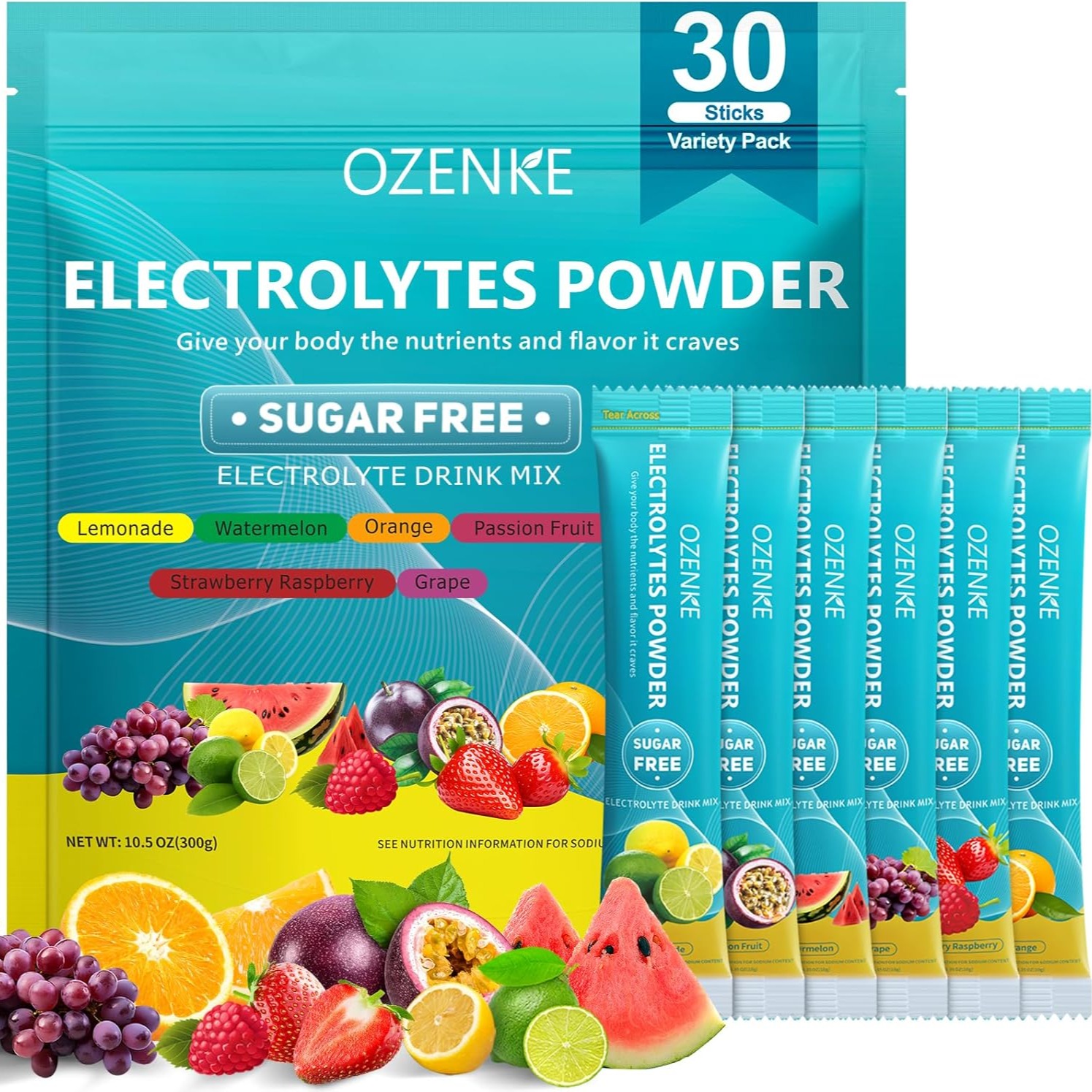 OZENKE Electrolytes Powder Packets thumbnail
