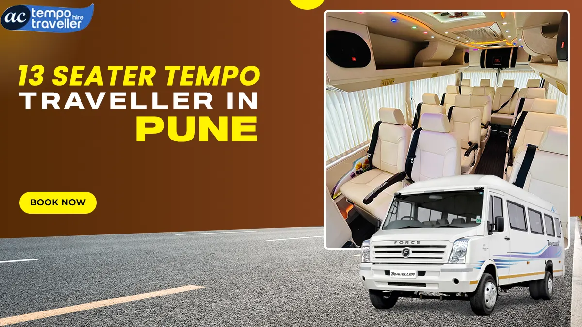 Affordable 13 Seater Tempo Traveller for Rent in Pune thumbnail