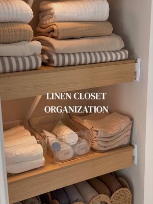 Let’s organize my baby’s linen closet! All 🔗s can be found on my bi0 site! #linencloset #linenclosetorganization #organi