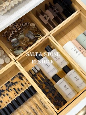 Restock my to go drawer with me ✨ These minis from @SALT & STONE smell amazing and I love to be able to grab one if I’m 