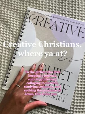 It’s called the Creative Quiet Time Journal and it features 30 one-of-a-kind prompts to encounter God daily 🤍  Get yours