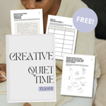 3 FREE sample pages of the Creative Quiet Time Journal thumbnail