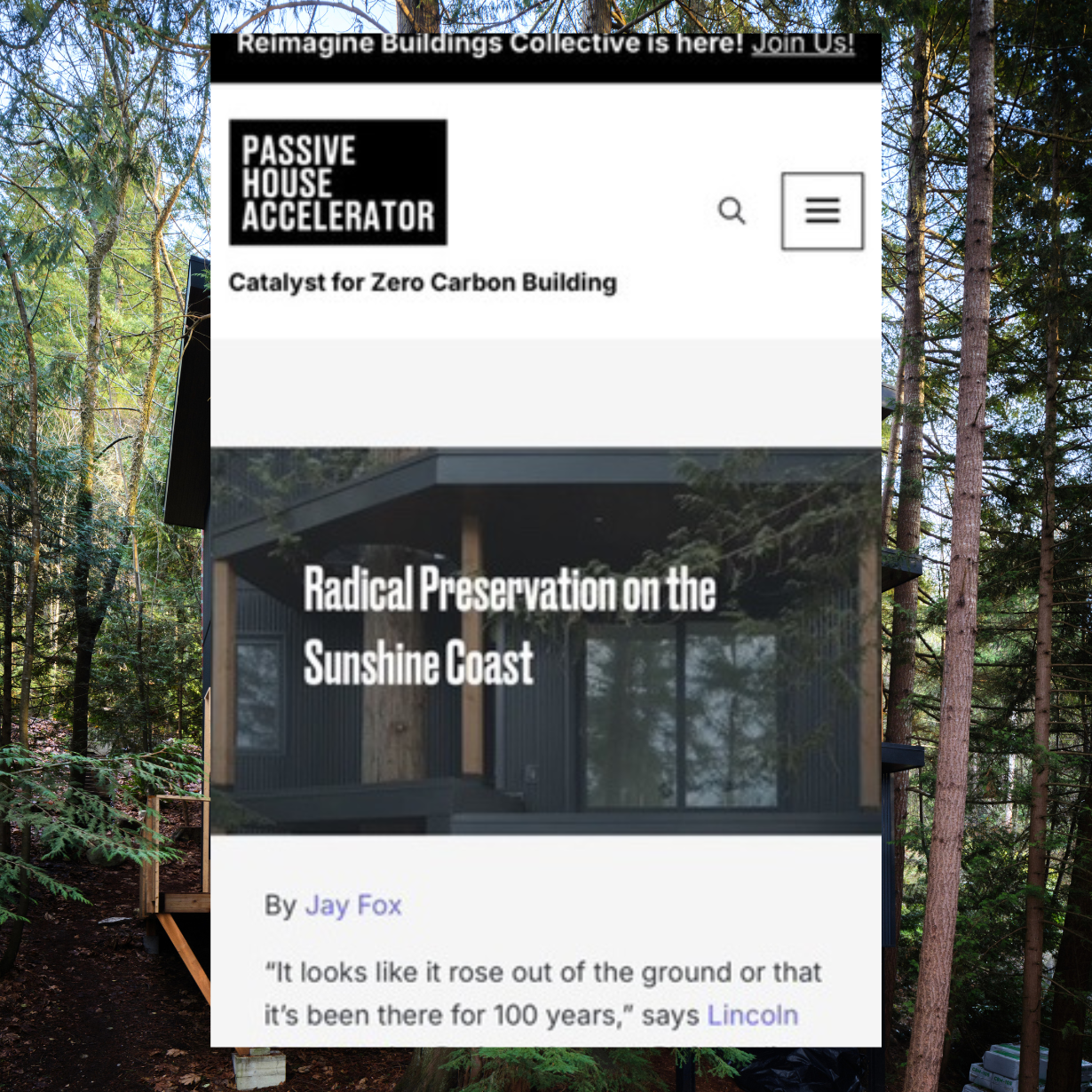 Radical Preservation on the Sunshine Coast  thumbnail