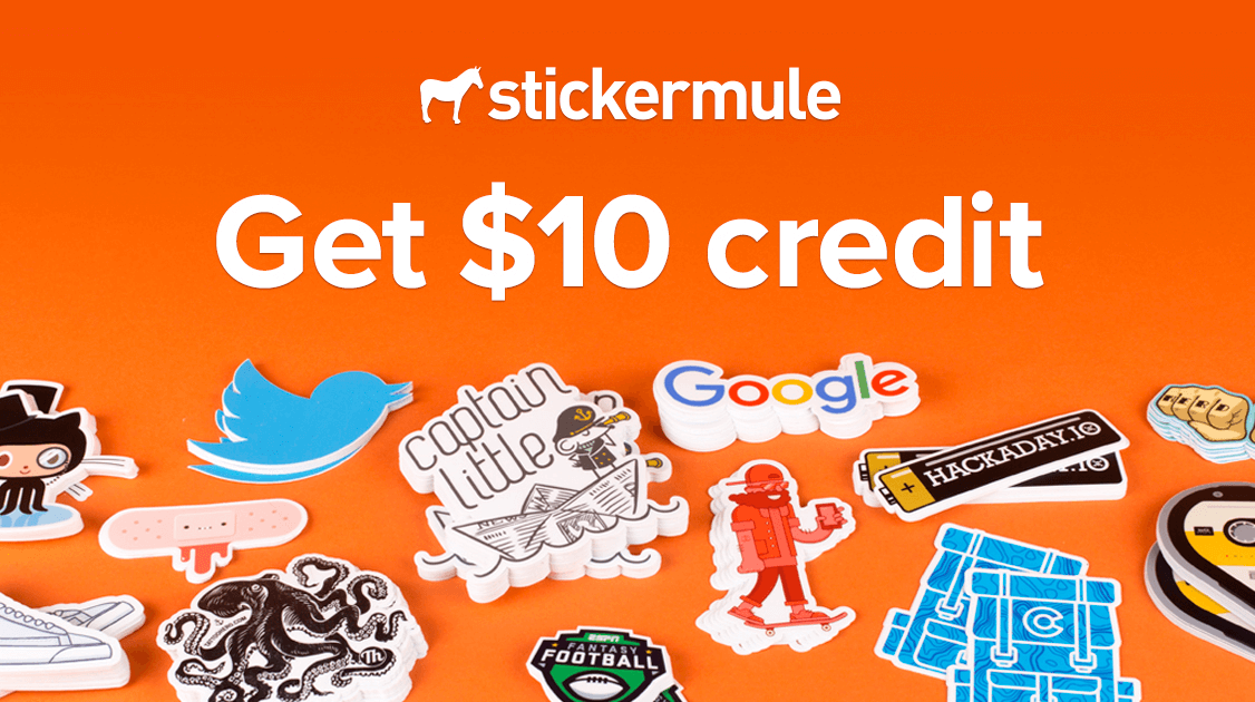 You found a $10 credit! | Sticker Mule thumbnail