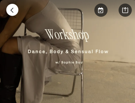 Dance & Sensual Flow Workshop @ Maité 26 November thumbnail