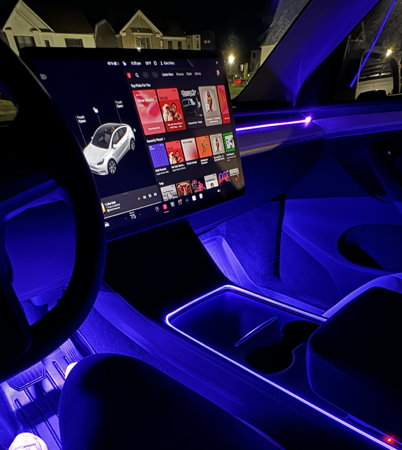 tesla car interior lights  thumbnail